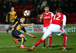 Fleetwood Town V Bristol City Prints: Bristol City's Jamie Paterson Fires Determined Shot at Fleetwood Town in FA Cup Replay