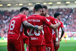 Bristol City's Jamie Paterson and Matt Taylor Celebrate Goal Against Wolverhampton Wanderers, Sky Bet Championship 2017