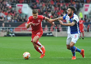 Bristol City V Blackburn Rovers Prints: Bristol City's Jamie Paterson vs