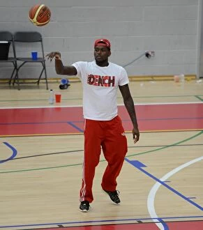 Images Dated 11th September 2014: Bristol City's Jay Emmanuel-Thomas: A Footballer's Passion for Basketball