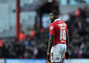 Images Dated 1st February 2015: Bristol City's Jay Emmanuel-Thomas in Action Against Fleetwood Town, Sky Bet League One