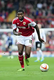 Bristol City V Colchester United Prints: Bristol City's Jay Emmanuel-Thomas in Action against Colchester United