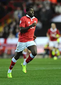 Bristol City V Oldham Prints: Bristol City's Jay Emmanuel-Thomas in Action Against Oldham Athletic