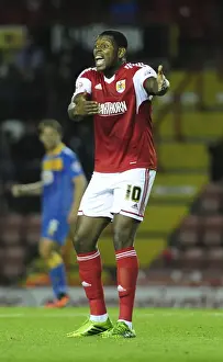 Bristol City V Shrewsbury Town Prints: Bristol City's Jay Emmanuel-Thomas in Action against Shrewsbury Town
