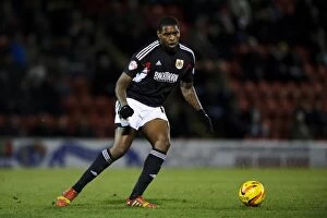 Images Dated 11th February 2014: Bristol City's Jay Emmanuel-Thomas in Action during Sky Bet Football League 1 Match against Leyton