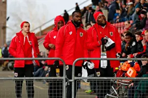 Crewe V Bristol City Prints: Bristol City's Jay Emmanuel-Thomas on the Bench: Crewe Alexandra vs
