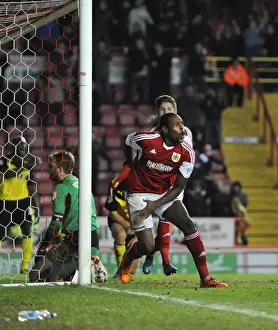 Bristol City V Watford FA Cup Prints: Bristol City's Jay Emmanuel-Thomas Celebrates FA Cup Upset Over Watford