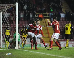 Bristol City V Watford FA Cup Prints: Bristol City's Jay Emmanuel-Thomas Celebrates Goal Against Watford in FA Cup Third Round