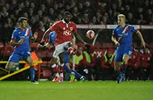Framed Print : Bristol City's Jay Emmanuel-Thomas in Control at Ashton Gate: FA Cup Third Round Replay vs Doncaster Rovers Framed Print : Bristol City's Jay Emmanuel-Thomas in Control at Ashton Gate: FA Cup Third Round Replay vs Doncaster Rovers