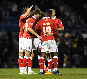 Gillingham V Bristol City Prints: Bristol City's Jay Emmanuel-Thomas Delights in FA Cup Upset Over Gillingham