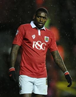 Images Dated 13th January 2015: Bristol City's Jay Emmanuel-Thomas in FA Cup Action at Ashton Gate Stadium