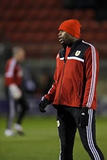 Images Dated 11th February 2014: Bristol City's Jay Emmanuel-Thomas Ponders Before Leyton Orient Clash