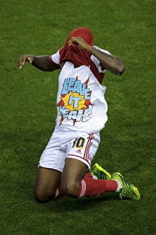 Bristol City's Jay Emmanuel-Thomas Scores and Celebrates with
