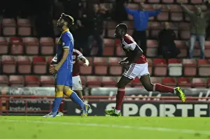Bristol City V Shrewsbury Town Prints: Bristol City's Jay Emmanuel-Thomas Scores Dramatic Goal Against Shrewsbury Town