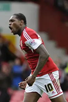 Bristol City's Jay Emmanuel-Thomas Scores First Goal Against Dagenham and Redbridge in FA Cup (Nov 2013)