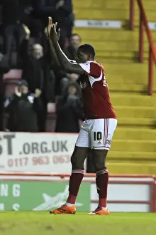 Bristol City's Jay Emmanuel-Thomas Scores Goal Against Stevenage in Sky Bet League One (December 2013)