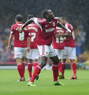 Bristol City's Jay Emmanuel-Thomas Scores the Opener: Bristol City vs. Bradford City, Sky Bet League One, 2013