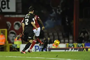 Bristol City V Crawley Town Prints: Bristol City's Jay Emmanuel-Thomas Scores the Winning Goal Against Crawley Town