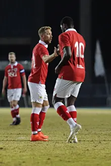 Bristol City's Jay Emmanuel-Thomas and Scott Wagstaff Celebrate Goal during Botswana Tour 2014