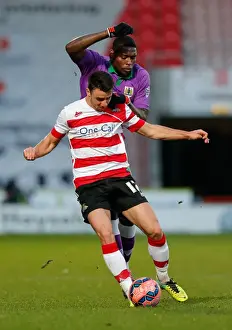 Bristol City's Jay Emmanuel-Thomas Tackled by Enda Stevens in FA Cup Match
