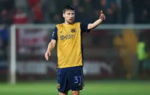 Fleetwood Town V Bristol City Prints: Bristol City's Jens Hegeler in Action during FA Cup Replay Showdown vs Fleetwood Town at Highbury Stadium