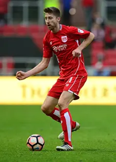 Bristol City V Fleetwood Town Prints: Bristol City's Jens Hegeler in Action Against Fleetwood Town in FA Cup Third Round