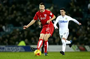 Leeds United V Bristol City Prints: Bristol City's Jens Hegeler Passes the Ball at Elland Road during Leeds United vs