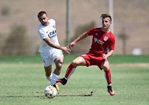 Images Dated 22nd July 2016: Bristol City's Joe Bryan in Action: Tussling for the Ball during Pre-season Friendly at La Manga