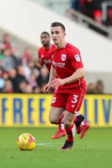 Bristol City V Reading Prints: Bristol City's Joe Bryan in Action during Bristol City vs Reading