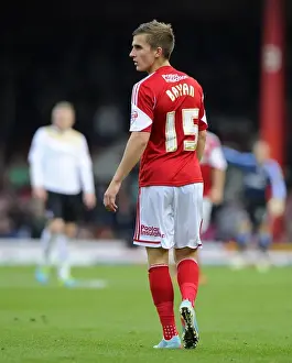 Bristol City's Joe Bryan in Action Against Colchester United at Ashton Gate, 2013