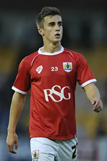 Framed Print : Bristol City's Joe Bryan in Action at Port Vale's Vale Park, September 16, 2014