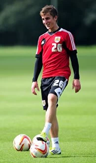 Images Dated 27th September 2012: Bristol City's Joe Bryan in Action during Training, September 2012