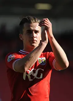 Bristol City's Joe Bryan Applauding Fans after Bristol City vs. Brentford (150815)