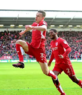 Bristol City's Joe Bryan Celebrates Championship Win Over Cardiff City