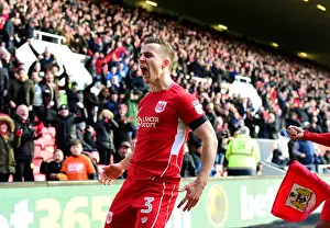 Bristol City's Joe Bryan Celebrates Dramatic Win Against Cardiff City (14/01/2017)