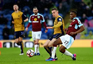 Burnley Prints: Bristol City's Joe Bryan Challenges Tendayi Darikwa of Burnley in FA Cup Clash at Turf Moor (January 2017)