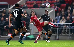 Bristol City V Hull City Prints: Bristol City's Joe Bryan in Control: The Battle at Ashton Gate