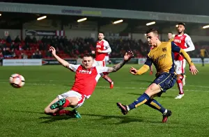 Fleetwood Town V Bristol City Prints: Bristol City's Joe Bryan Fires Determined Shot at Fleetwood Town in FA Cup Replay