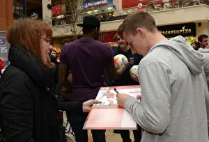 Meet And Greet Prints: Bristol City's Joe Bryan Greets Fans at Cabot Circus after JPT Victory