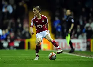 Bristol City V Leicester City Prints: Bristol City's Joe Bryan Makes Football Debut Against Leicester City at Ashton Gate Stadium - 06