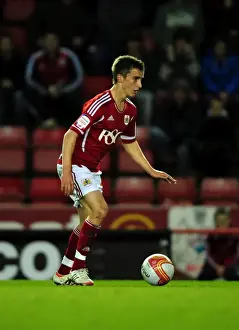 Bristol City V Leicester City Prints: Bristol City's Joe Bryan Makes Football Debut Against Leicester City at Ashton Gate Stadium (February 2012)