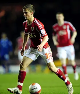 Bristol City V Leicester City Prints: Bristol City's Joe Bryan Makes Football Debut Against Leicester City at Ashton Gate Stadium - March 2012