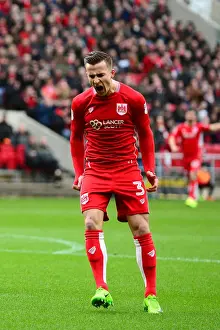 Bristol City's Joe Bryan Reacts to Wide Shot in Sky Bet Championship Match against Burton Albion