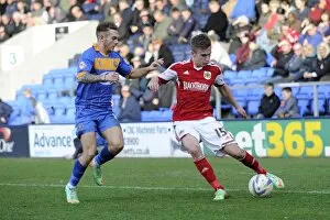 Images Dated 8th March 2014: Bristol City's Joe Bryan Readies for Cross in Shrewsbury Town Showdown, Sky Bet League One