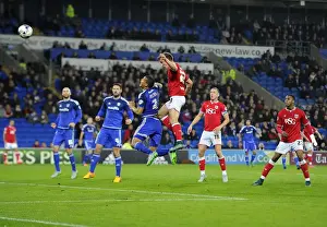 Cardiff City V Bristol City Prints: Bristol City's Joe Bryan Rushing Towards Cardiff City Goal