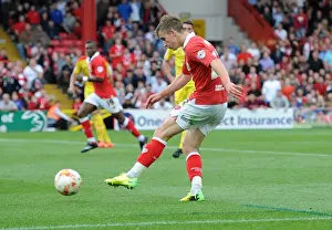 Bristol City's Joe Bryan Scores Against MK Dons - Football Action at Ashton Gate, 2014