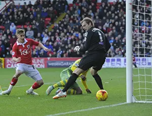 Bristol City's Joe Bryan Scores Stunner Past Notts County's Roy Carroll - Sky Bet League One, 10 January 2015