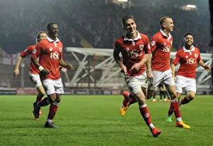 Swindon Prints: Bristol City's Joe Bryan Scores the Thrilling Winning Goal Against Swindon Town in Sky Bet League One