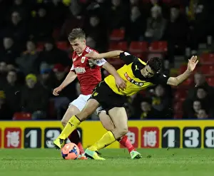 Bristol City's Joe Bryan vs. Watford's Marco Davide Faraoni - FA Cup Third Round Replay Clash