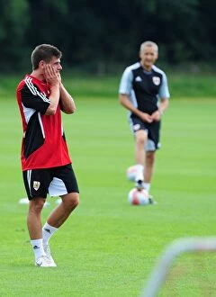 Images Dated 4th July 2011: Bristol City's Joe Edwards: A Focused Figure in Pre-season Training